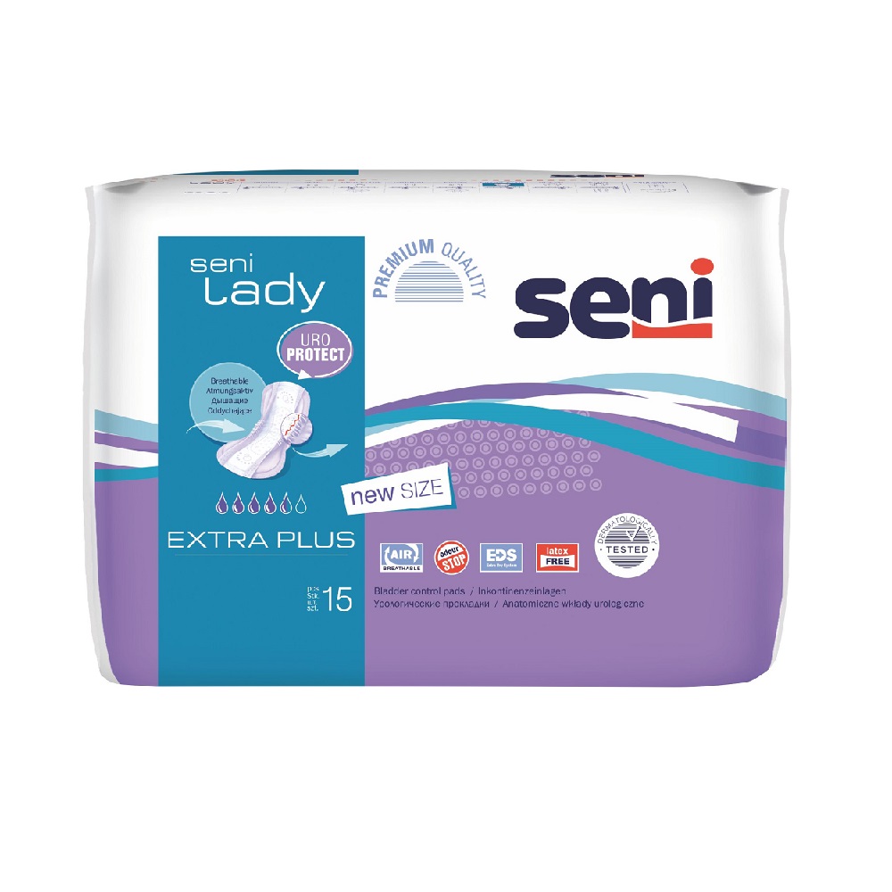 Absorbante urologice Extra Plus, 15 bucati, Seni Lady